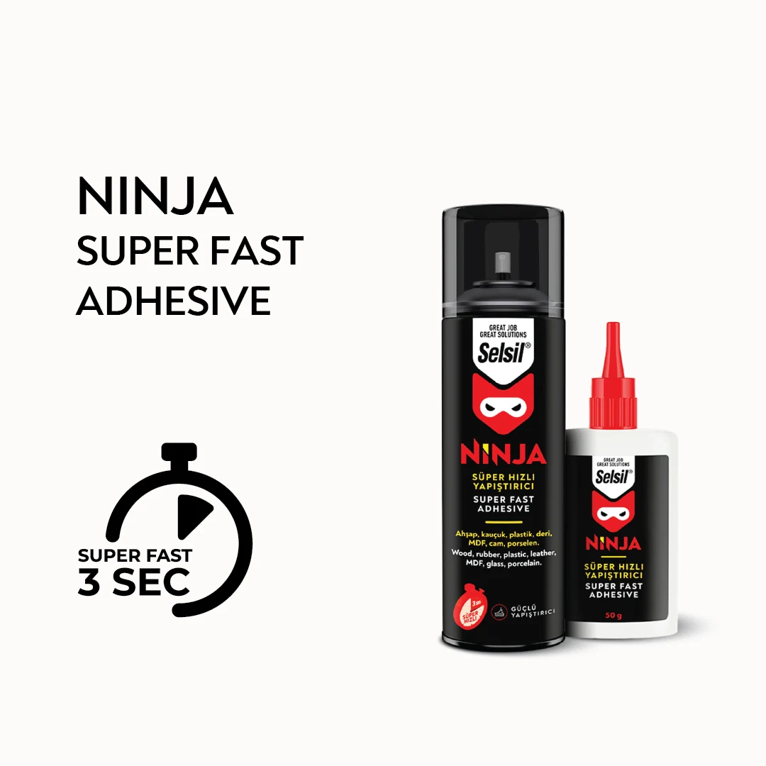 Selsil Ninja super fast adhesive: bonds in 3 seconds