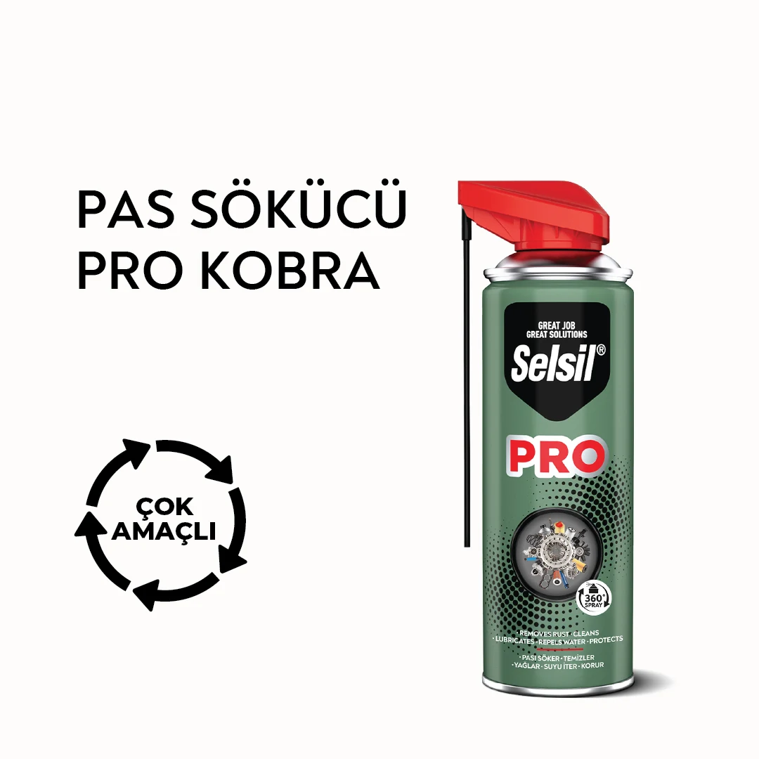 Selsil PRO Kobra çok amaçlı pas sökücü sprey