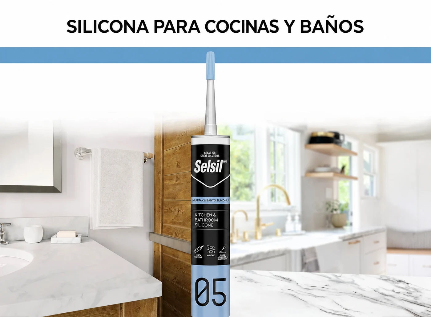 Silicona para cocina y baño: alto rendimiento y protección duradera — imagen de portada