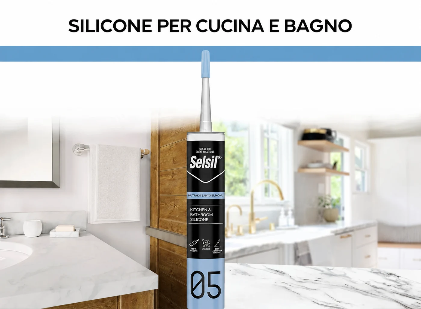 Silicone per cucina e bagno: protezione duratura e alte prestazioni — immagine di copertina