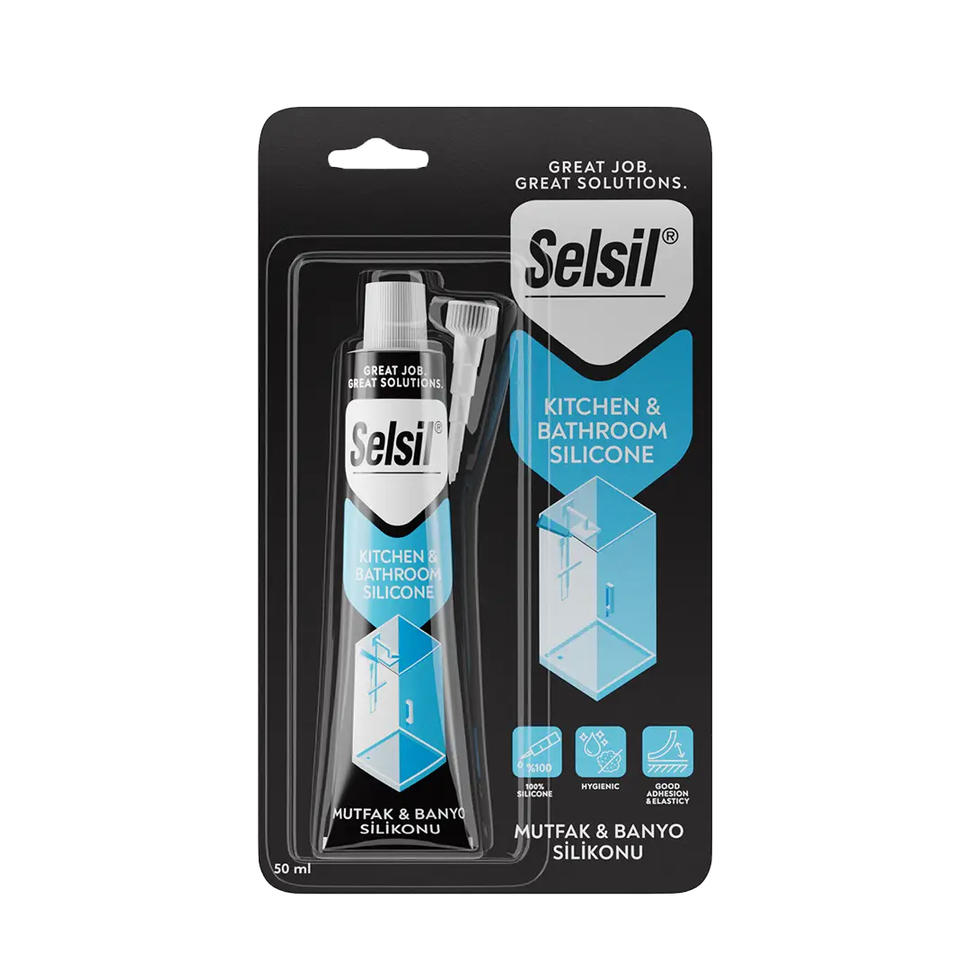 Mutfak & Banyo Silikonu 50ml ürün ambalajı