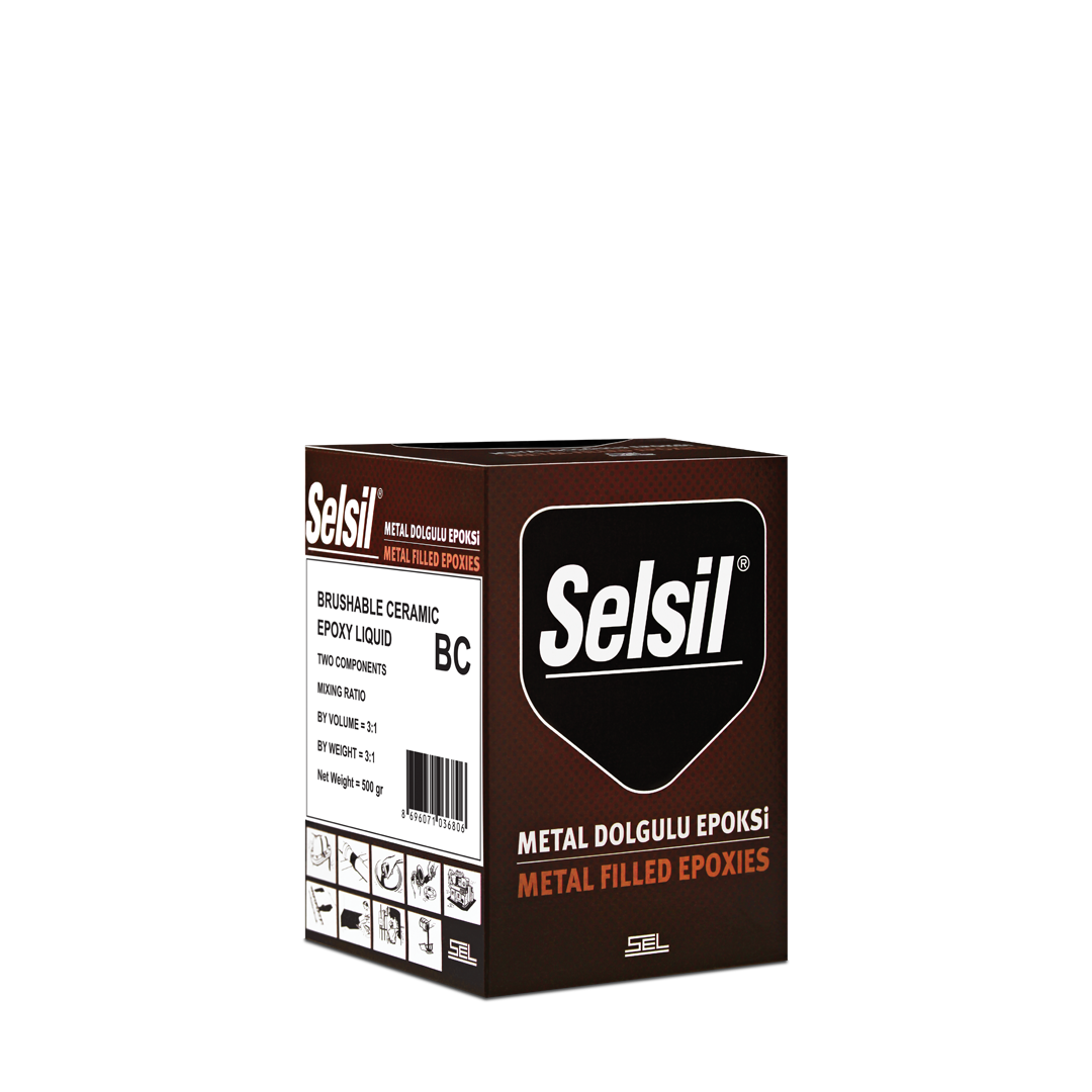 Seramik (Alumina) Dolgulu Sürülebilir Sıvı Epoksi ürün ambalajı