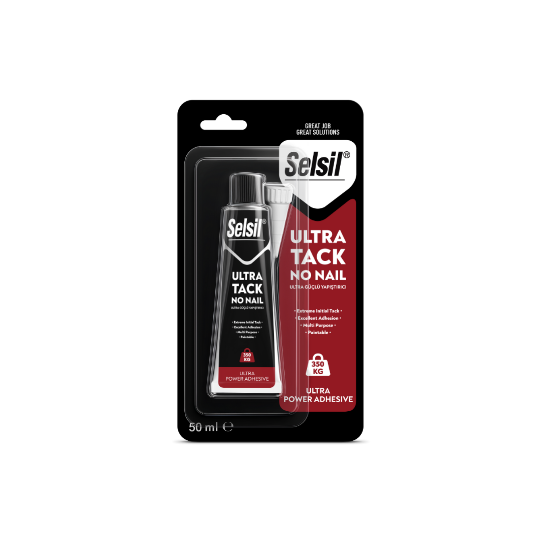 Selsil Ultra Tack High-Strength Mounting Adhesive 50 ml packaging